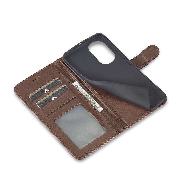 For Honor 90 LC.IMEEKE Calf Texture Leather Phone Case(Coffee)