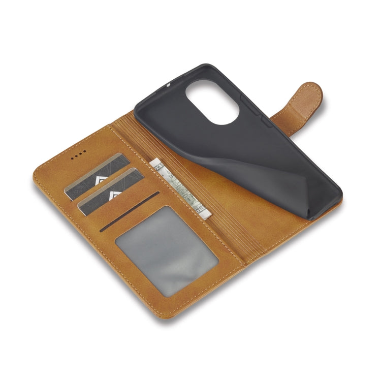 For Honor 90 LC.IMEEKE Calf Texture Leather Phone Case(Brown)