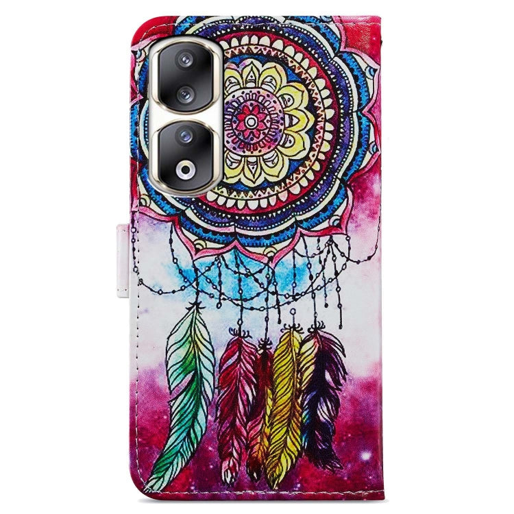 For Honor 90 Pro Painted Pattern Horizontal Flip Leather Phone Case(Dreamcatcher)