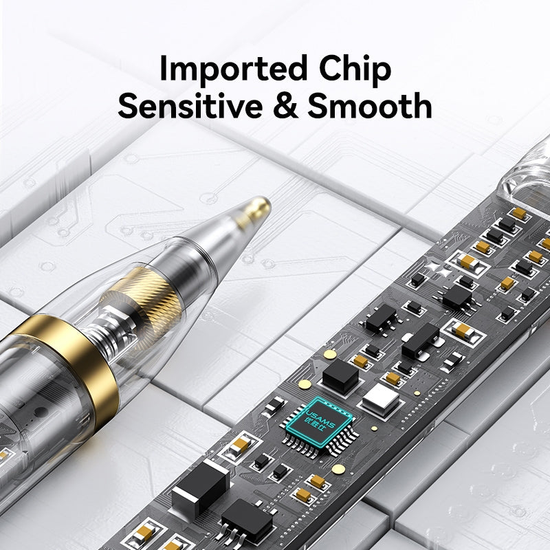 USAMS US-ZB264 Transparent Magnetic Anti-accidental Touch Active Touch Capacitive Pen(Black)