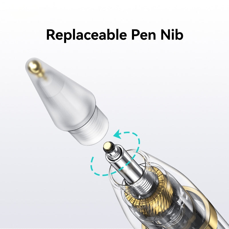 USAMS US-ZB264 Transparent Magnetic Anti-accidental Touch Active Touch Capacitive Pen(Black)