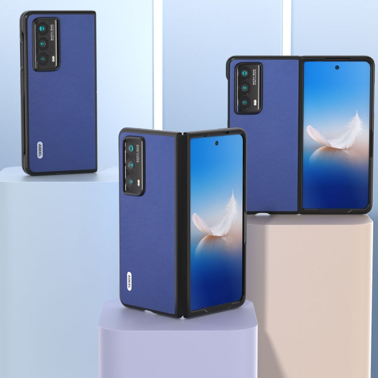 For Honor Magic Vs2 ABEEL Haze Texture PU Phone Case(Dark Blue)