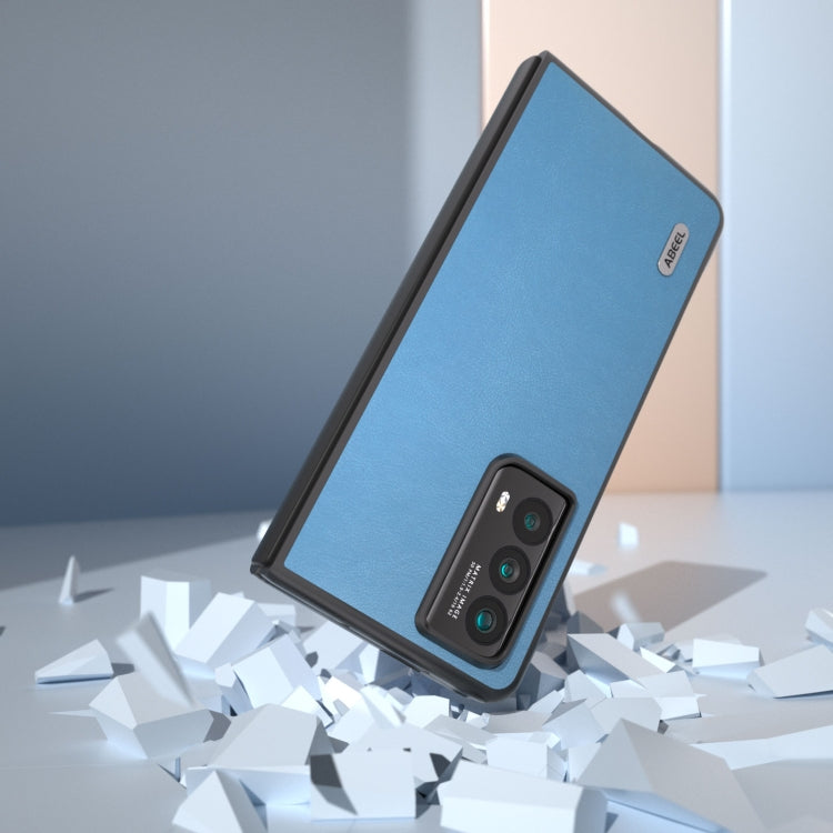 For Honor Magic Vs2 ABEEL Haze Texture PU Phone Case(Sky Blue)