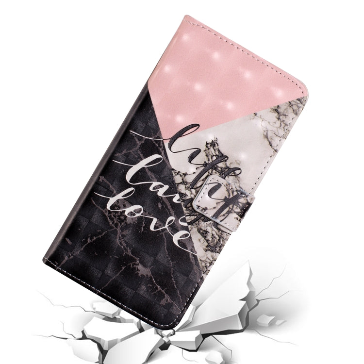 For Honor 10 Lite Oil Embossed 3D Drawing Leather Phone Case(Stitching Marble)