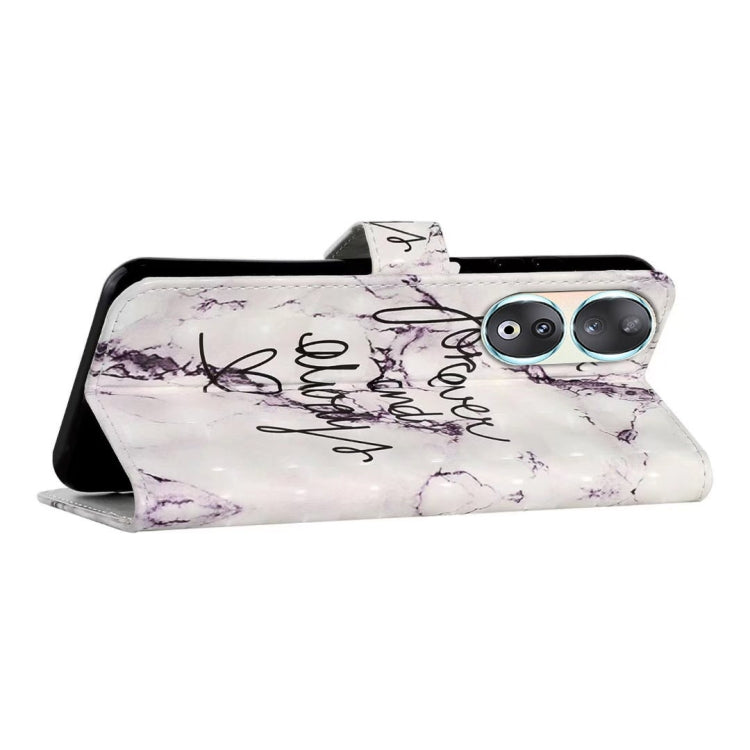 For Honor 90 Oil Embossed 3D Drawing Leather Phone Case(Words Marble)