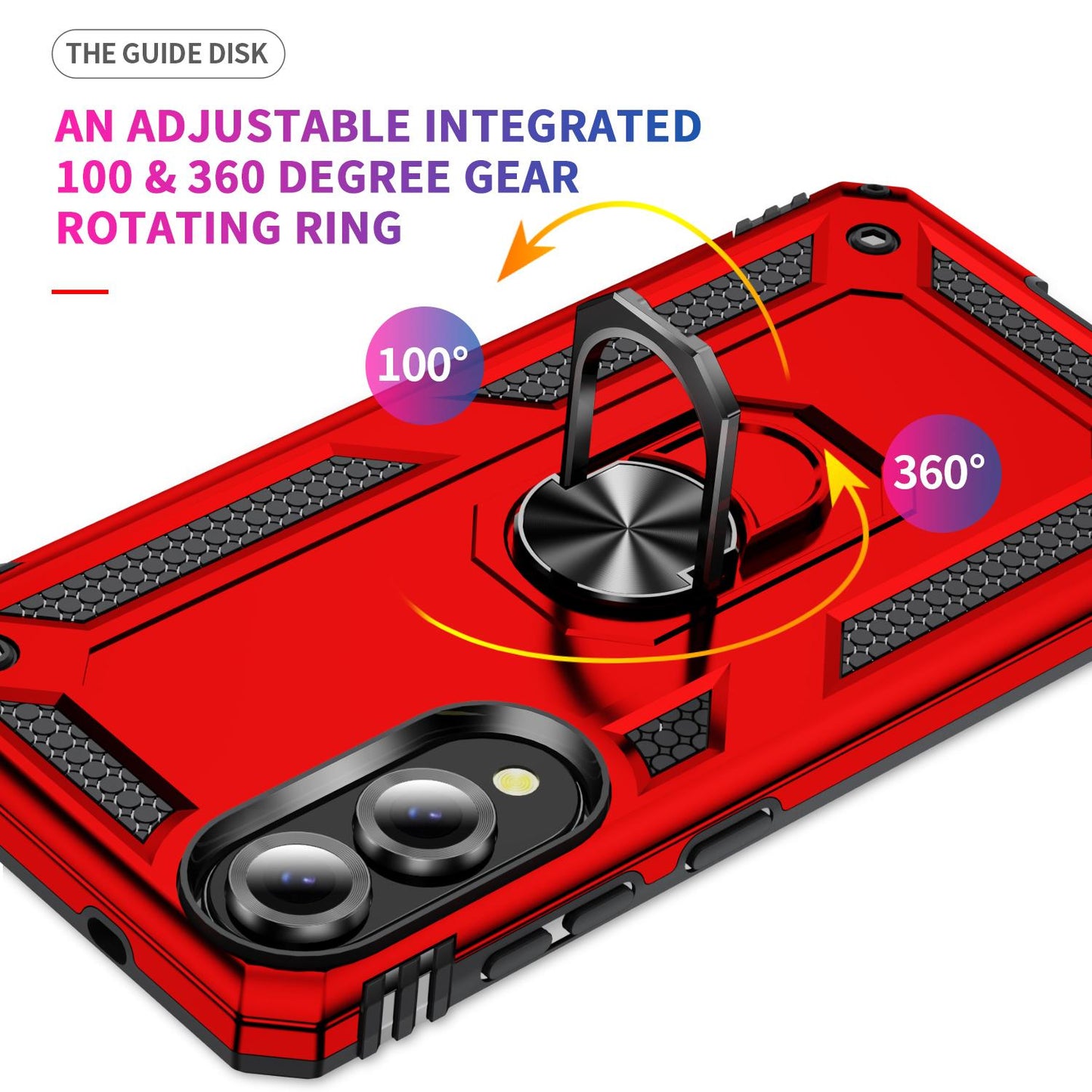 For Samsung Galaxy S25 Edge 5G Shockproof TPU + PC Phone Case(Red)