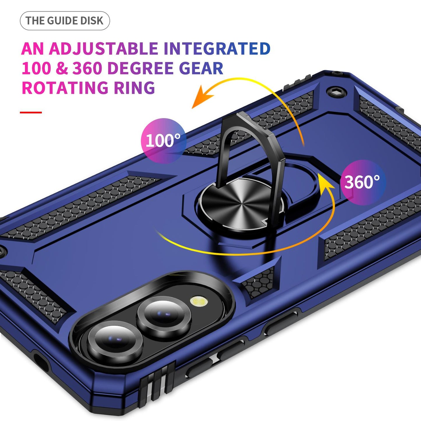 For Samsung Galaxy S25 Edge 5G Shockproof TPU + PC Phone Case(Blue)