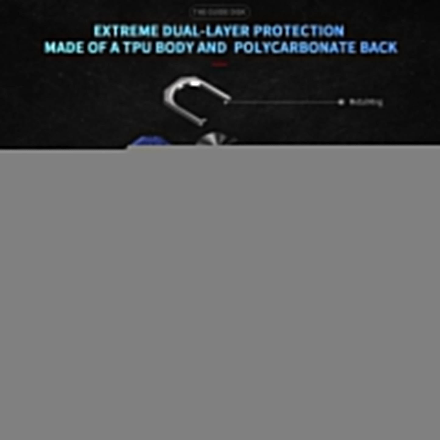 For Samsung Galaxy S25 Edge 5G Shockproof TPU + PC Phone Case(Blue)