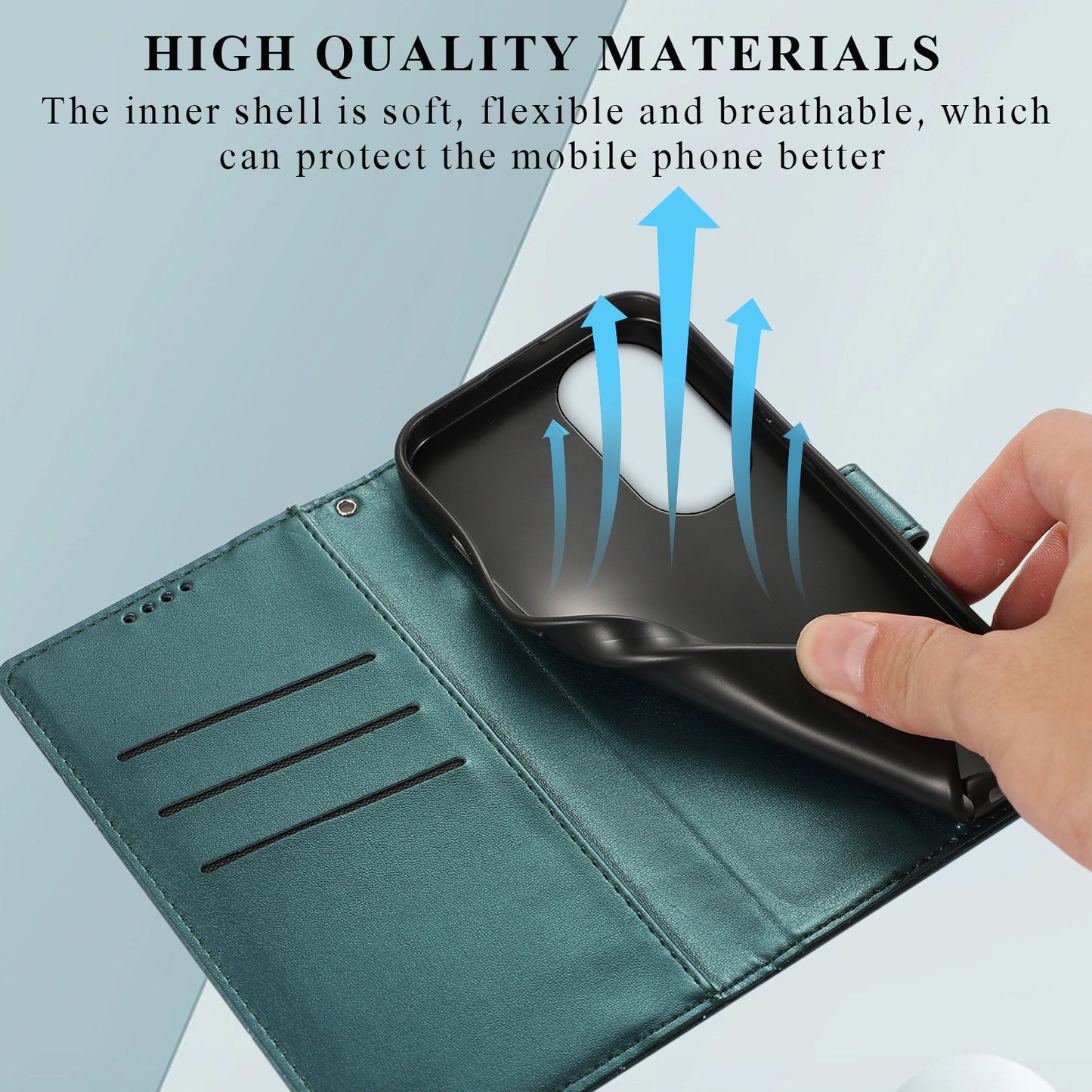 For Motorola Edge 30 Pro PU Genuine Leather Texture Embossed Line Phone Case(Green)