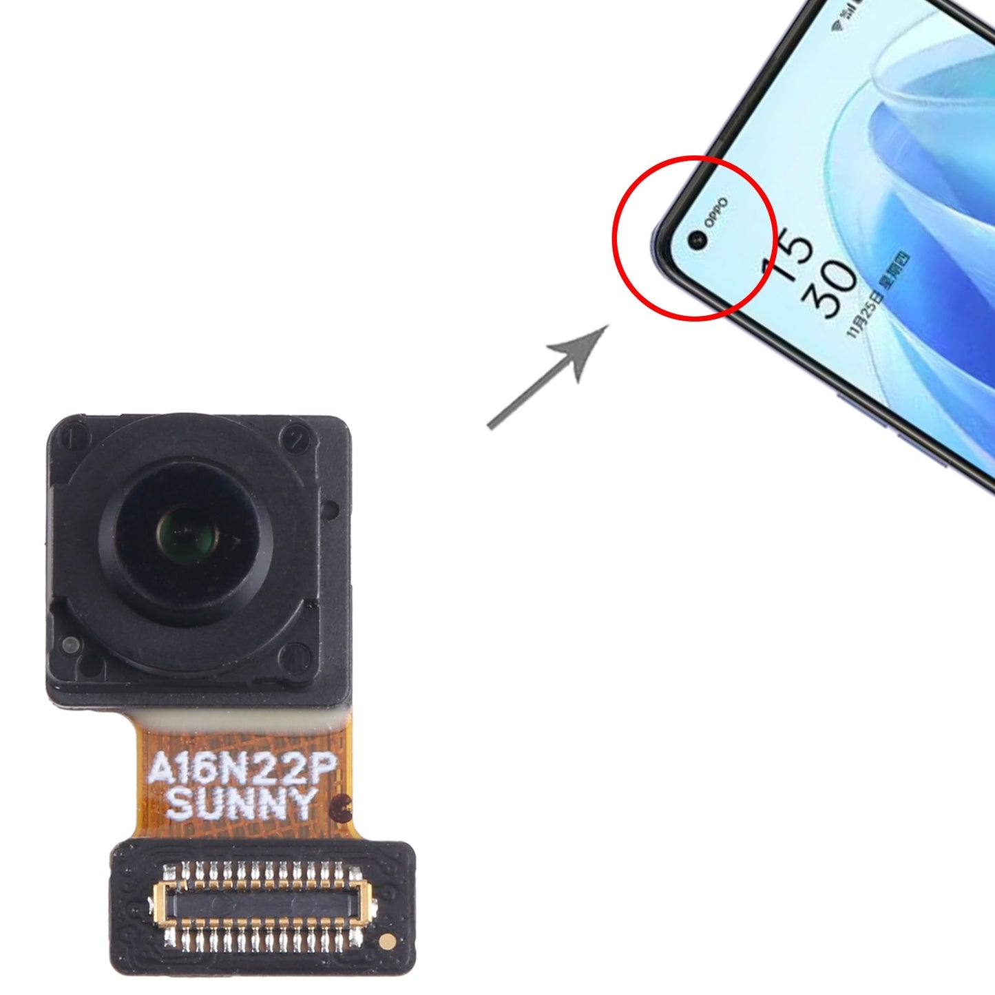 For OPPO Reno7 SE 5G Original Front Facing Camera