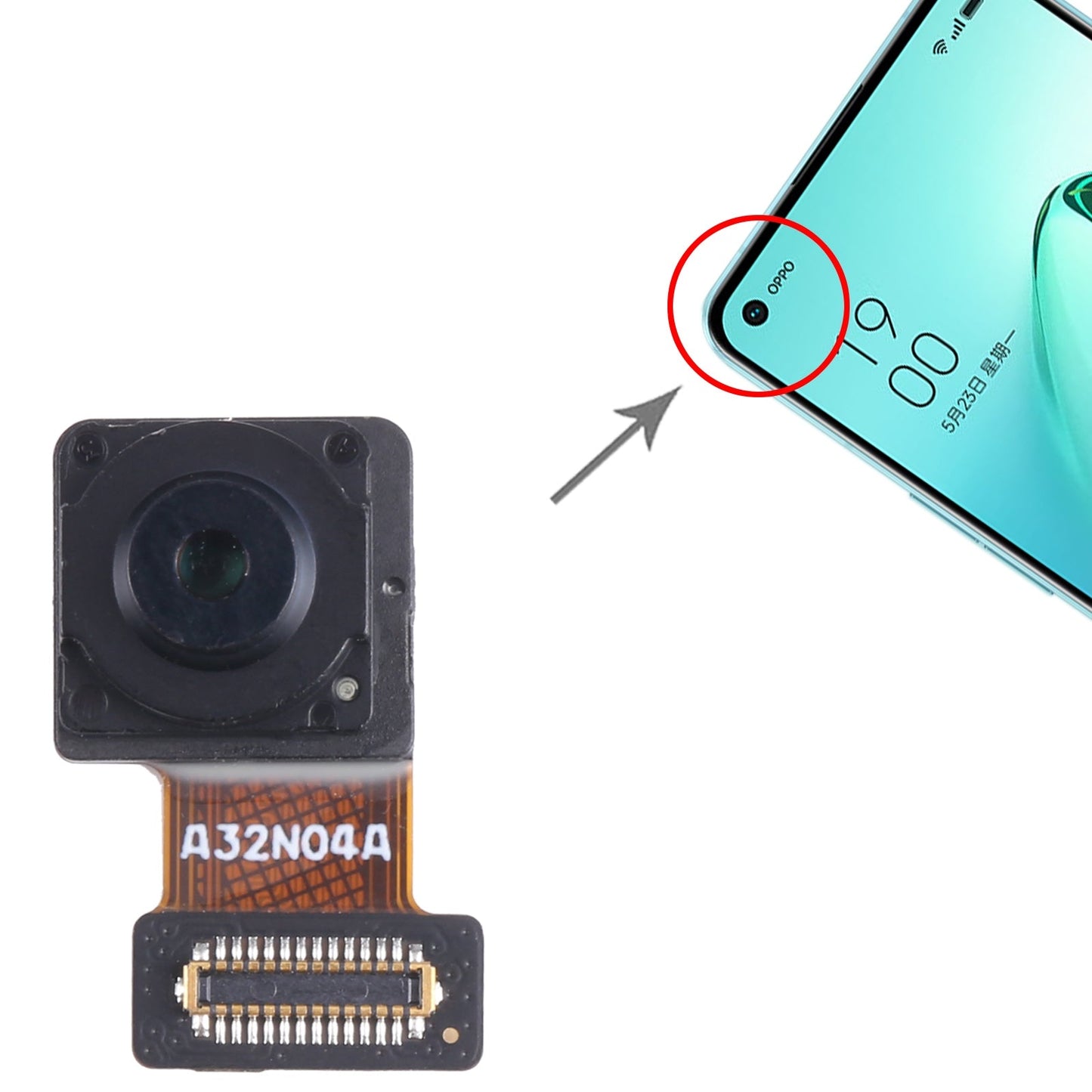 For OPPO Reno8 Pro Original Front Facing Camera