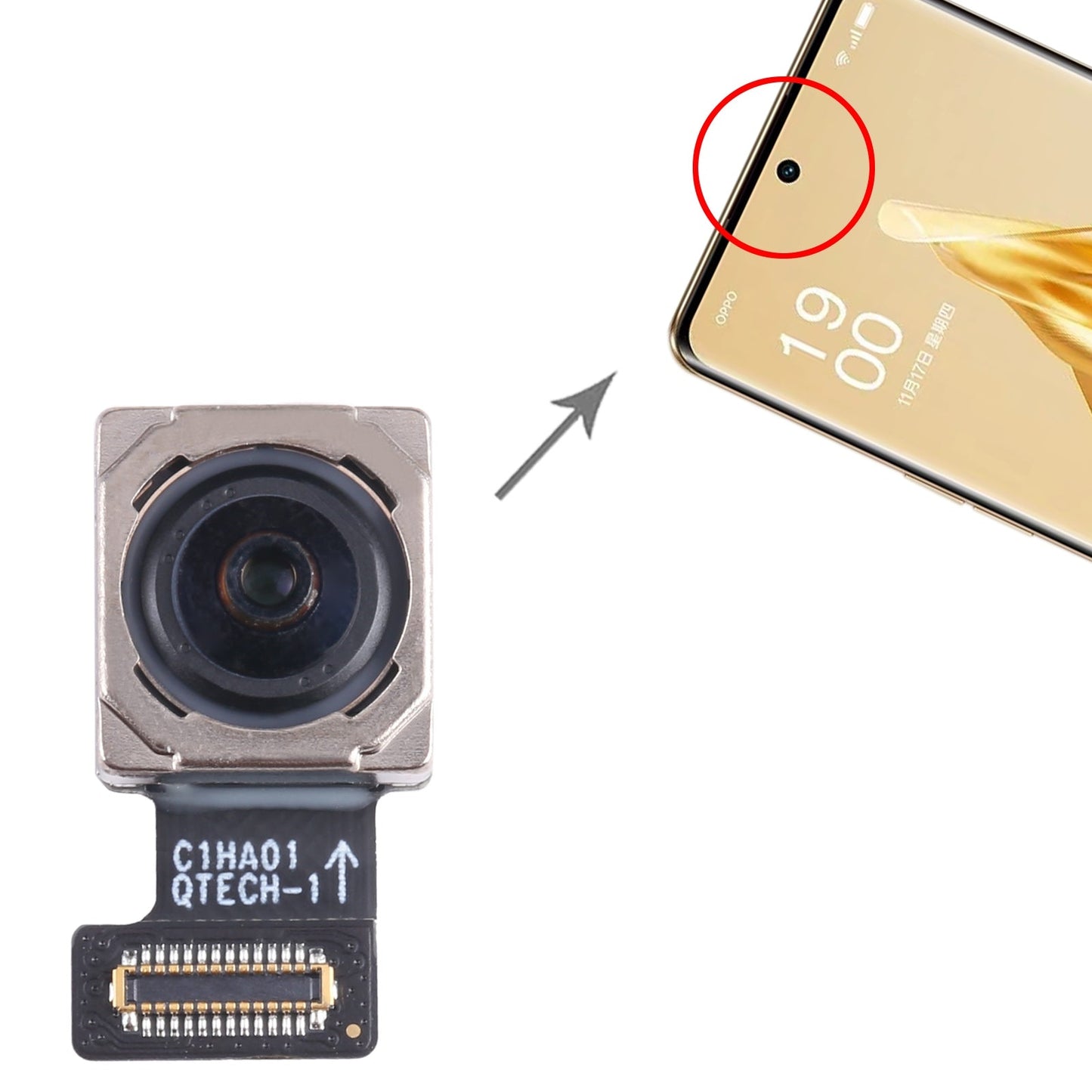 For OPPO Reno9 Original Front Facing Camera