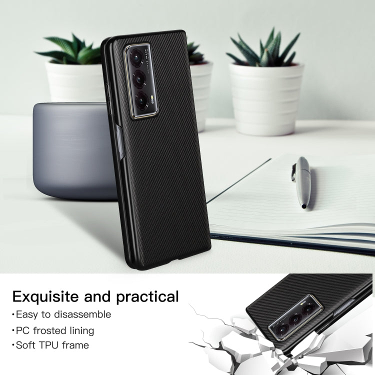 For Honor Magic Vs2 ViLi TC Series Kevlar Carbon Fiber Texture Phone Case(Black)