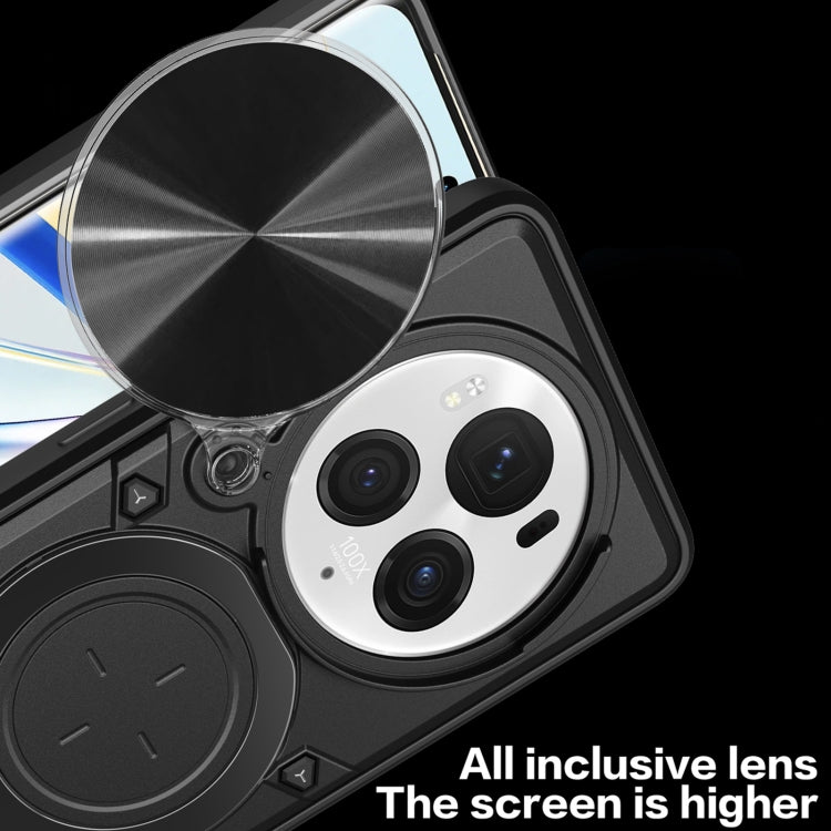 For Honor Magic6 Pro 5G CD Texture Sliding Camshield Magnetic Holder Phone Case(Blue)