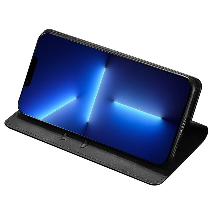 For Honor Magic6 Pro Skin Feel Magnetic Leather Phone Case(Black)