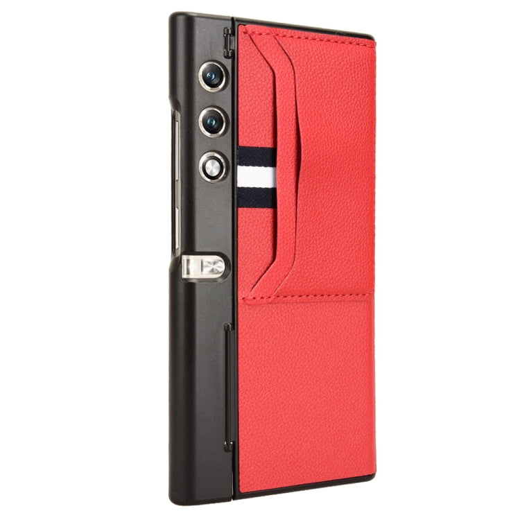 For Honor V Purse Litchi Texture Card Slots Back Cover Phone Case(Red)