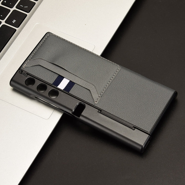 For Honor V Purse Litchi Texture Card Slots Back Cover Phone Case(Grey)