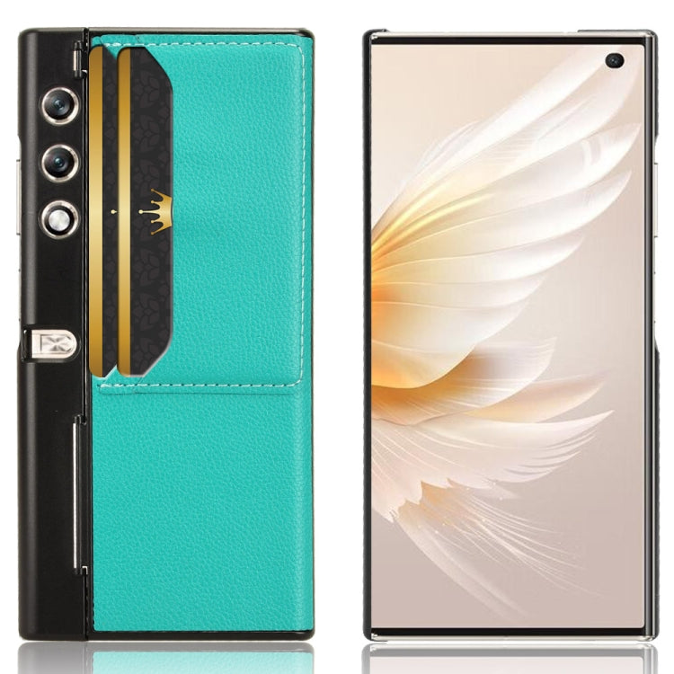 For Honor V Purse Litchi Texture Card Slots Back Cover Phone Case(Green)