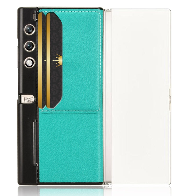 For Honor V Purse Litchi Texture Card Slots Back Cover Phone Case(Green)