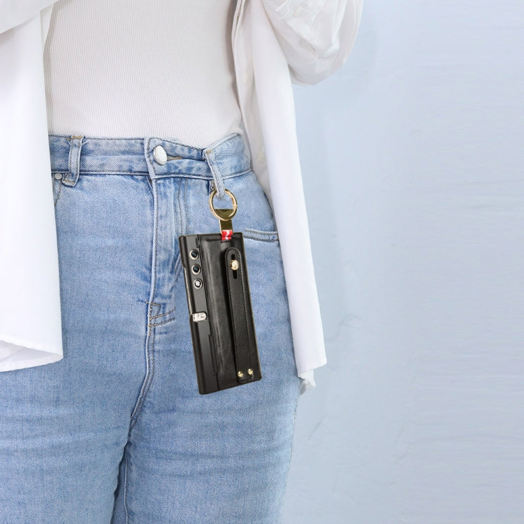 For Honor V Purse Wristband Leather Back Phone Case(Red)