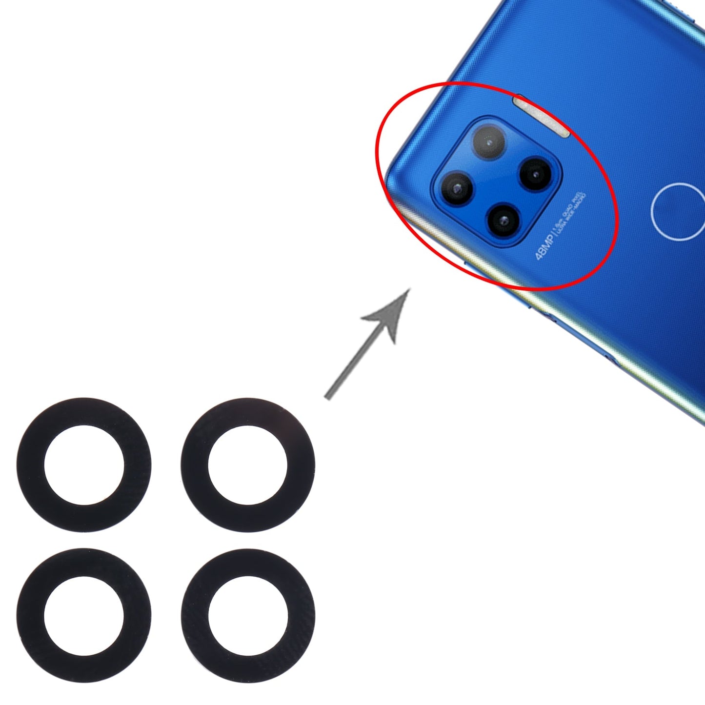 For Motorola G 5G Plus Back Camera Lens
