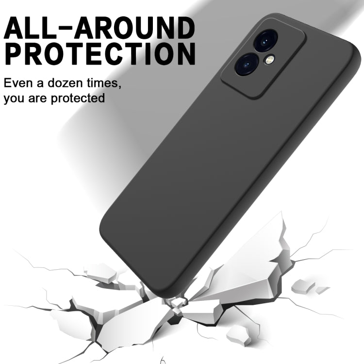 For Honor 100 Solid Color Liquid Silicone Dropproof Full Coverage Protective Case(Black)