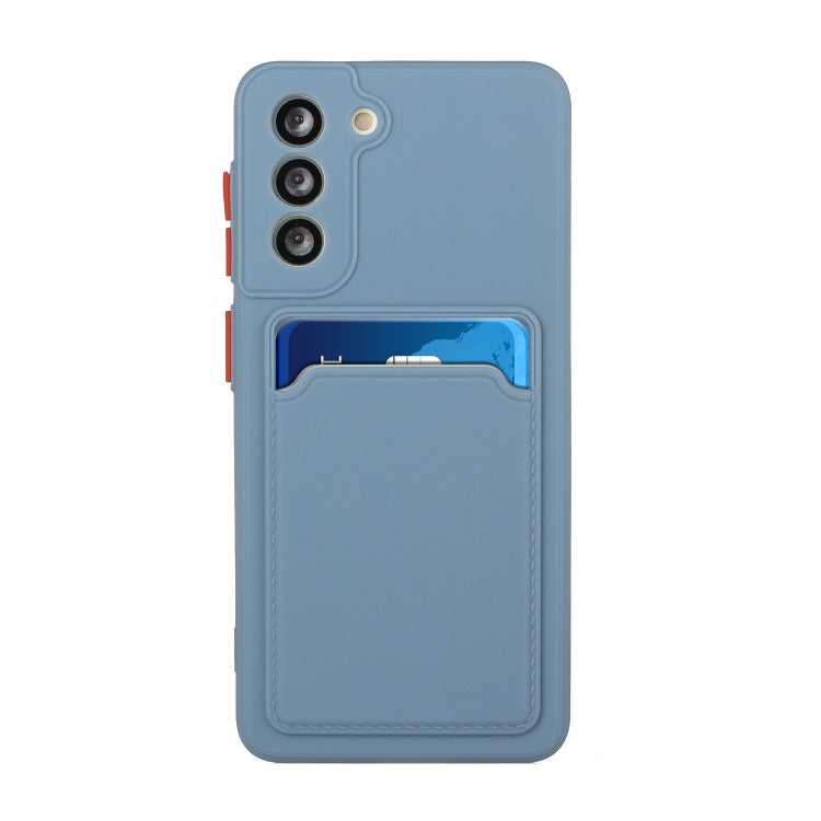 For Samsung Galaxy S24 Card Slot Design Shockproof TPU Phone Case(Grey)