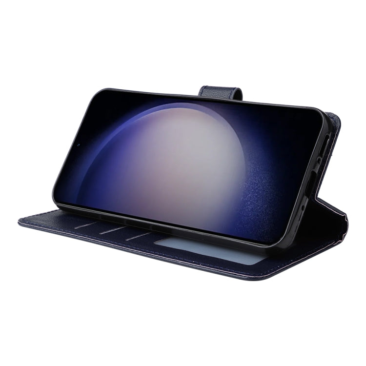 For Samsung Galaxy S24 5G 3-Card Slots Multifunctional Leather Phone Case(Blue)