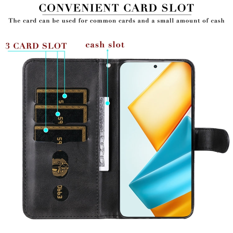 For Honor 90 GT Fashion Calf Texture Zipper Leather Phone Case(Black)