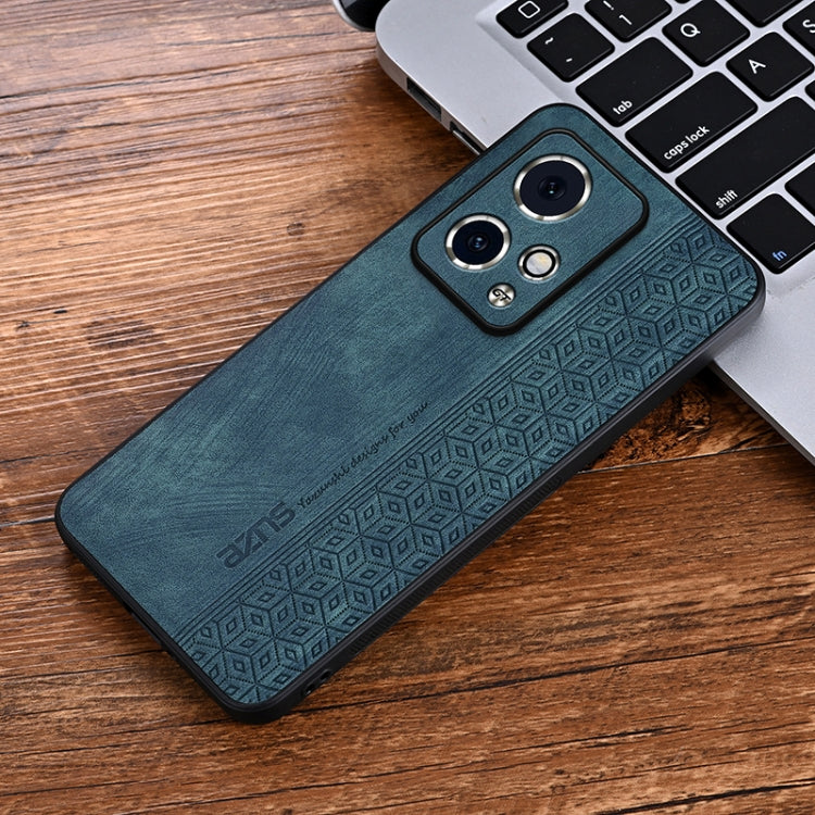 For Honor 90 GT AZNS 3D Embossed Skin Feel Phone Case(Dark Green)