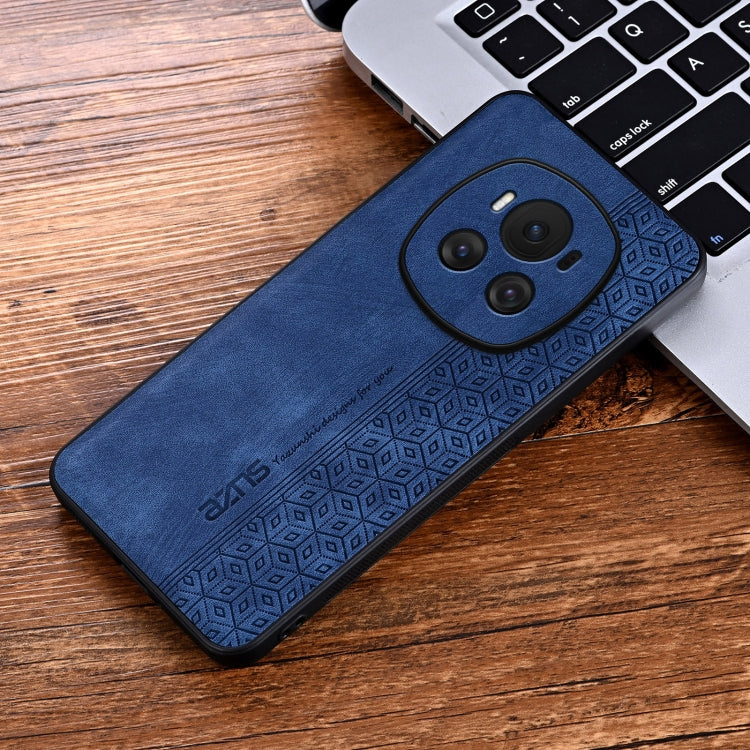 For Honor Magic6 AZNS 3D Embossed Skin Feel Phone Case(Sapphire Blue)