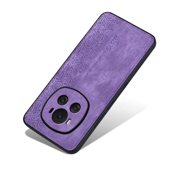 For Honor Magic6 AZNS 3D Embossed Skin Feel Phone Case(Purple)