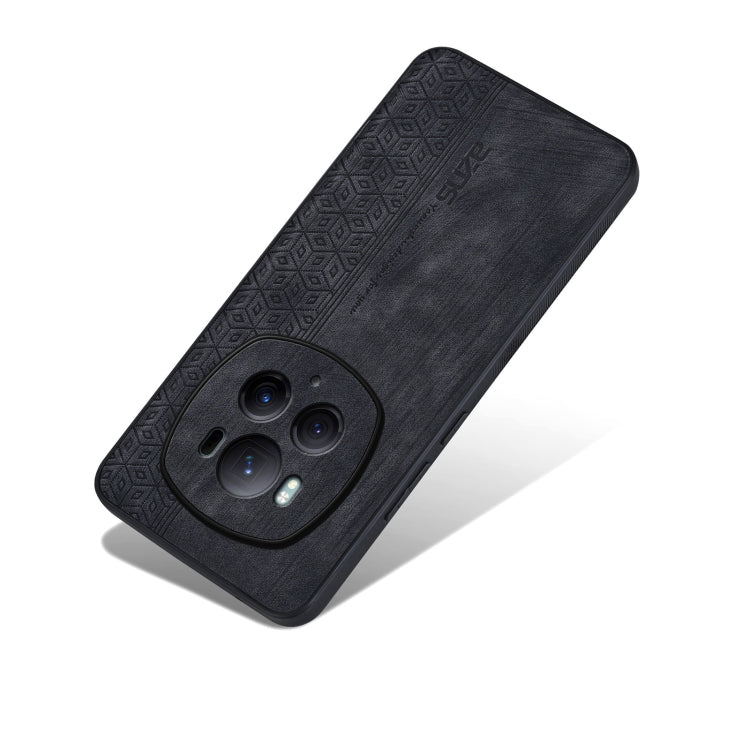 For Honor Magic6 Pro AZNS 3D Embossed Skin Feel Phone Case(Black)
