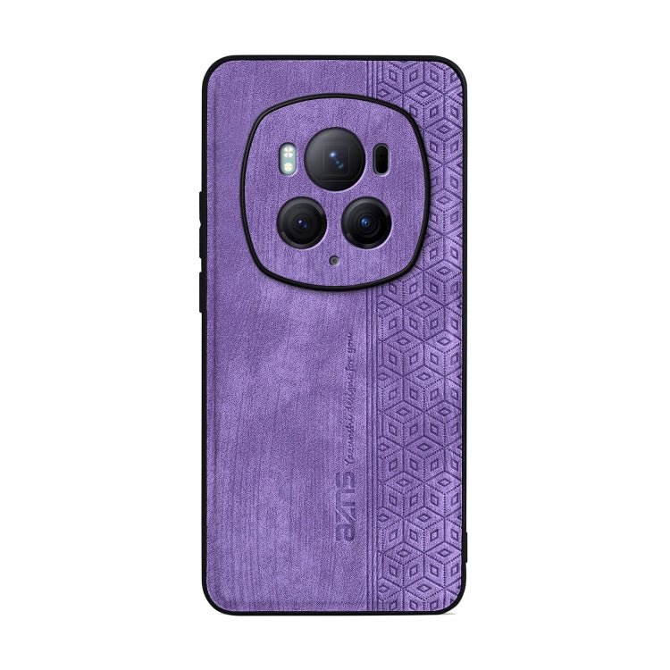 For Honor Magic6 Pro AZNS 3D Embossed Skin Feel Phone Case(Purple)