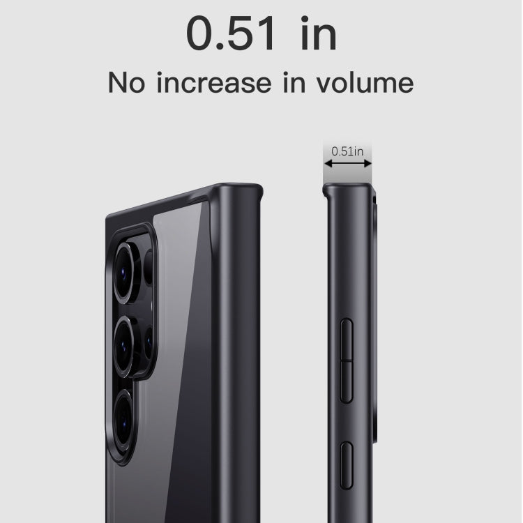 For Samsung Galaxy S24 5G Ming Shield Hybrid Frosted Transparent PC + TPU Scratchproof Phone Case(Frosted White)