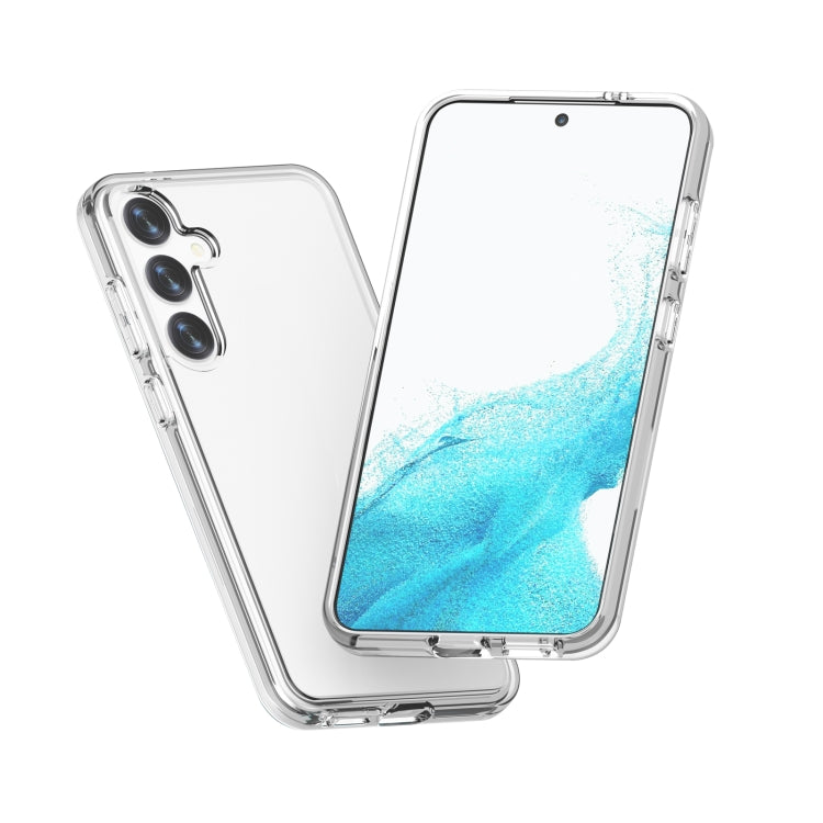 For Samsung Galaxy S24 5G Shockproof Terminator Glitter Powder Phone Case(Transparent)