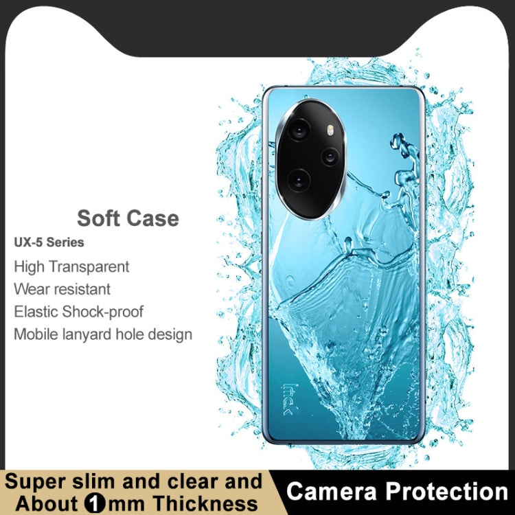 For Honor 100 Pro 5G IMAK UX-5 Series Transparent TPU Phone Case