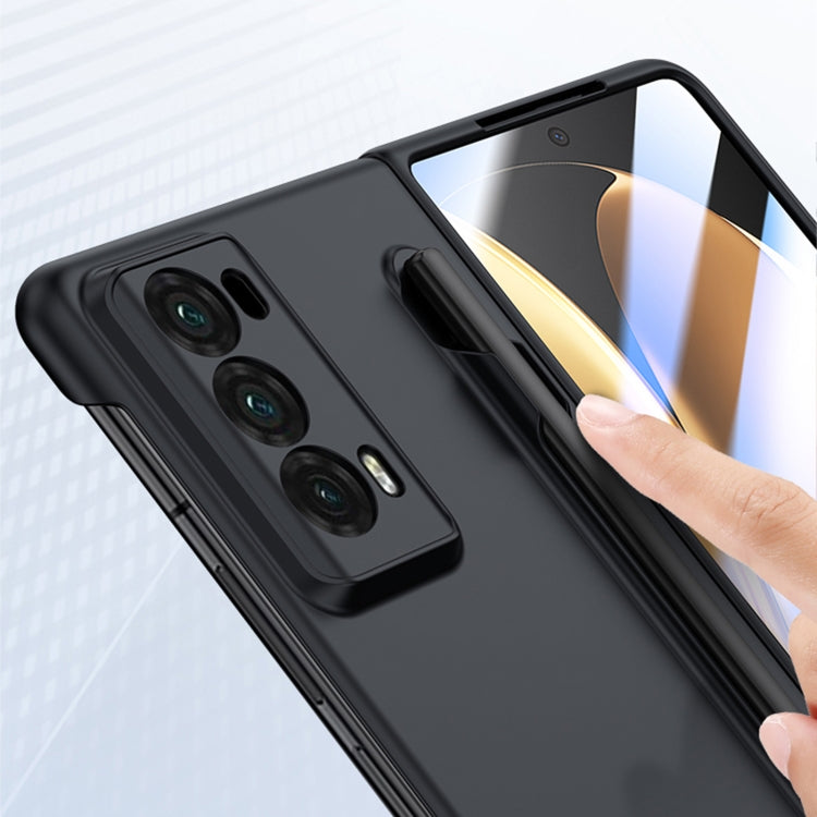 For Honor Magic V2 Integrated Skin Feel PC Phone Case with Pen / Pen Box(Black)