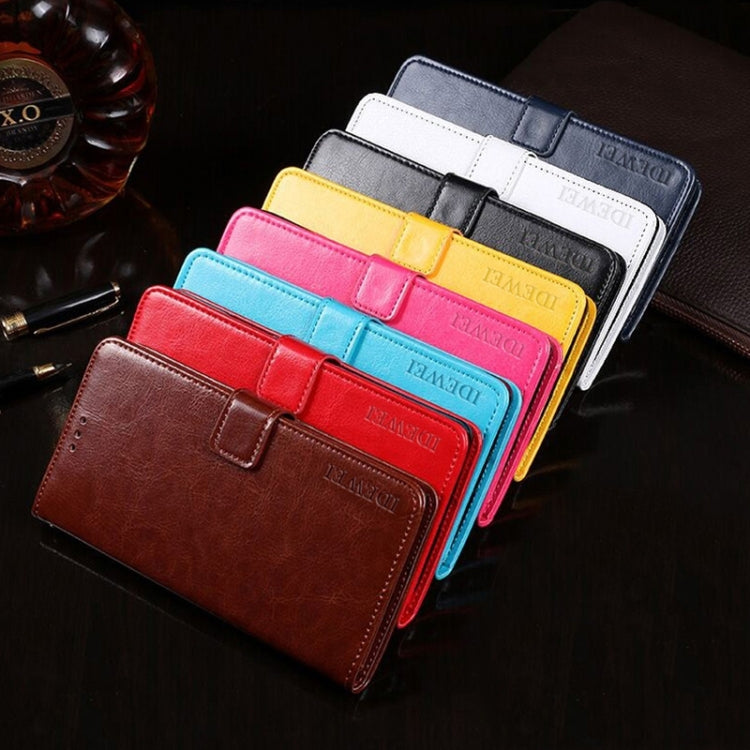 For Samsung Galaxy S24 5G idewei Crazy Horse Texture Leather Phone Case(Yellow)