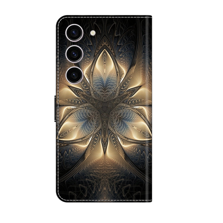 For Samsung Galaxy S24 5G Crystal 3D Shockproof Protective Leather Phone Case(Luminous Building)