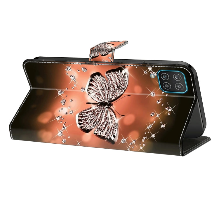 For Honor Magic6 Lite Crystal 3D Shockproof Protective Leather Phone Case(Crystal Butterfly)