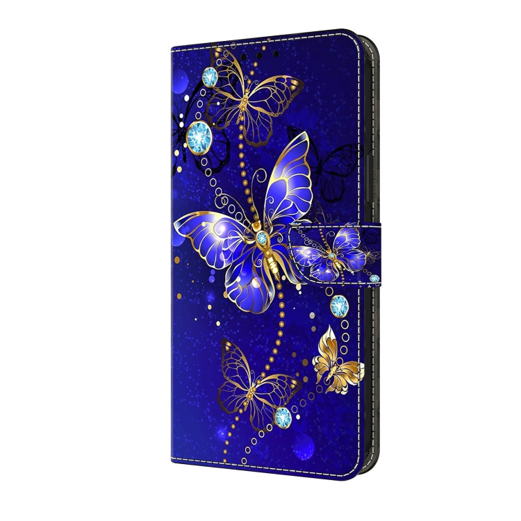 For Honor Magic6 Lite Crystal 3D Shockproof Protective Leather Phone Case(Diamond Butterfly)