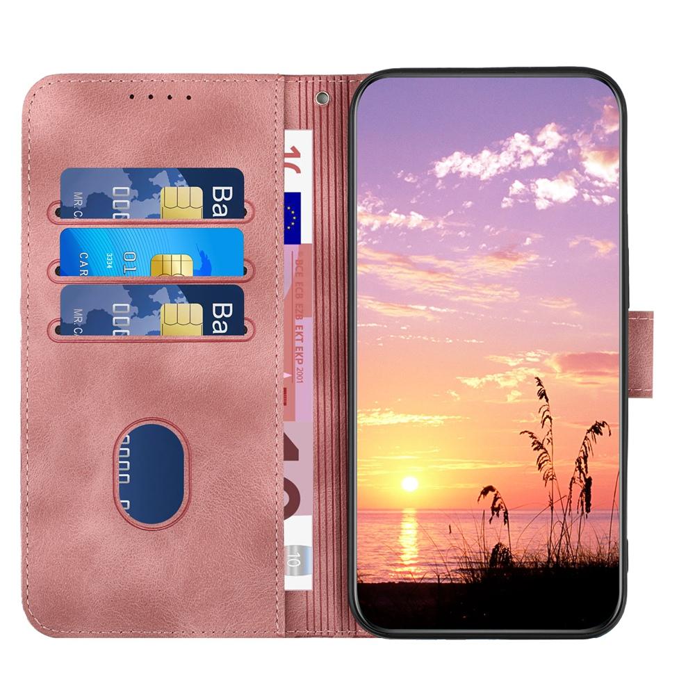 For OPPO K13 5G Elephant Head Embossed Phone Leather Case with Lanyard(Pink)