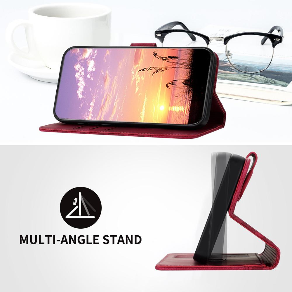 For OPPO K13 5G Elephant Head Embossed Phone Leather Case with Lanyard(Rose Red)