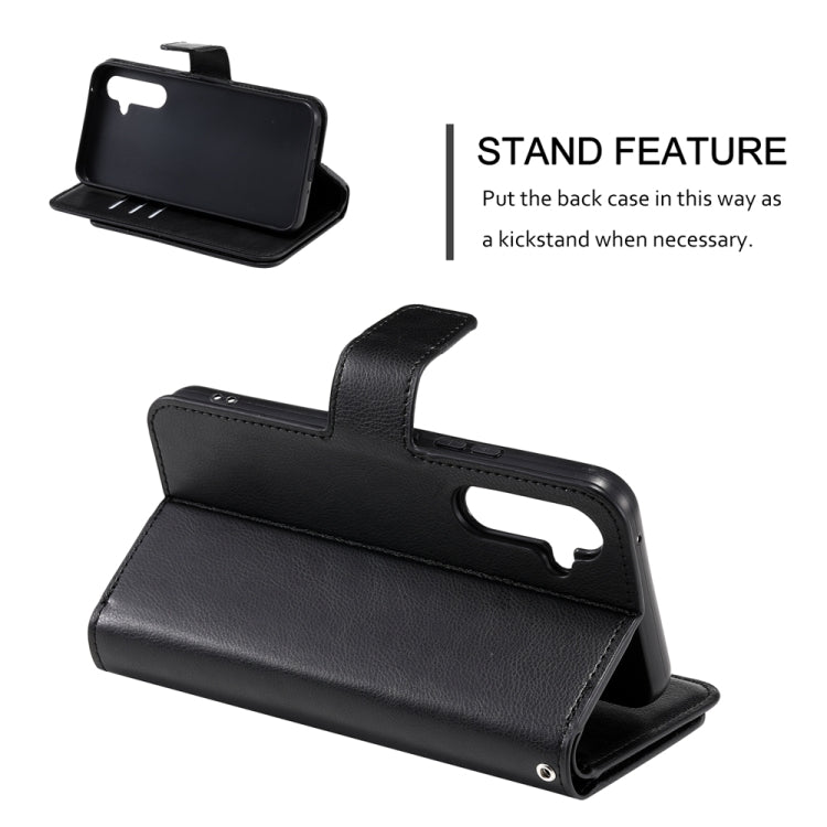 For Samsung Galaxy S24 5G Tri-Fold 9-Card Wallets Leather Phone Case(Black)