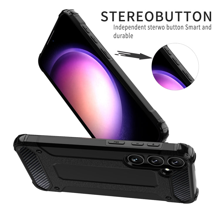 For Samsung Galaxy S24 5G Magic Armor TPU + PC Phone Case(Black)