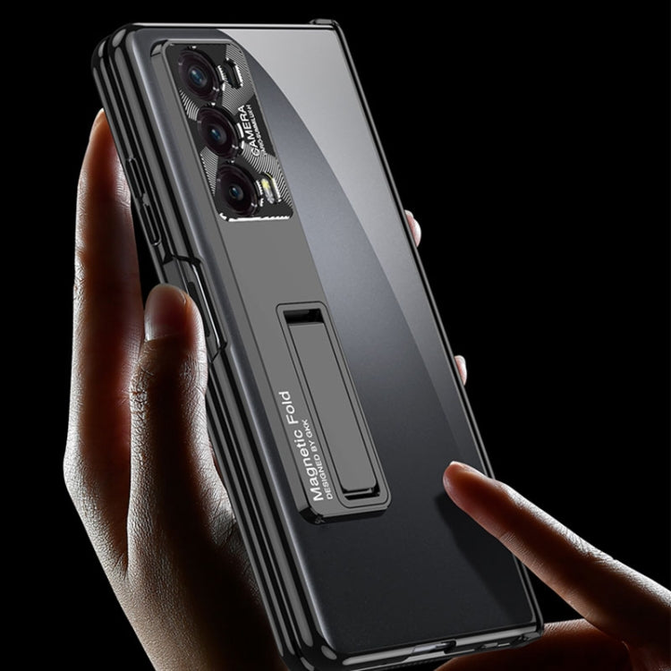 For Honor Magic V2 GKK Integrated Magnetic Fold Hinge Shockproof Phone Case(Purple)