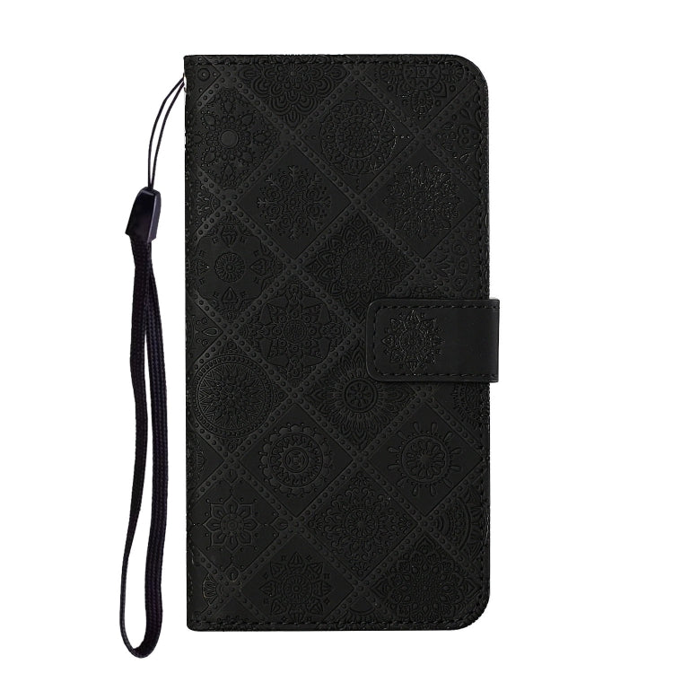 For Samsung Galaxy S24 5G Ethnic Style Embossed Pattern Leather Phone Case(Black)