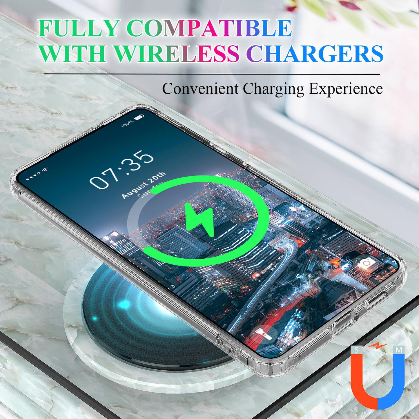 For Samsung Galaxy S25 Edge 5G MagSafe Magnetic Acrylic TPU Phone Case(Transparent)