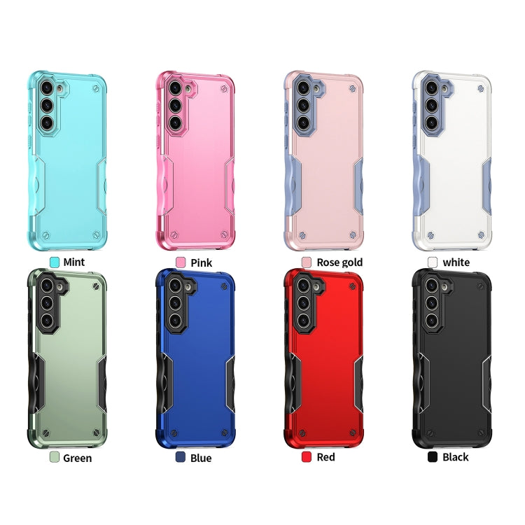 For Samsung Galaxy S24 5G Non-slip Shockproof Armor Phone Case(Blue)
